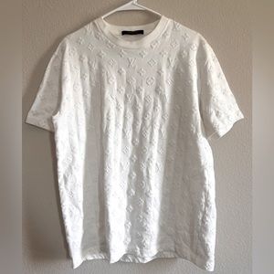 Mens LV LOUIS VUITTON 20SS Monogram Hook & Loop T-shirt Virgil Abloh size Large
